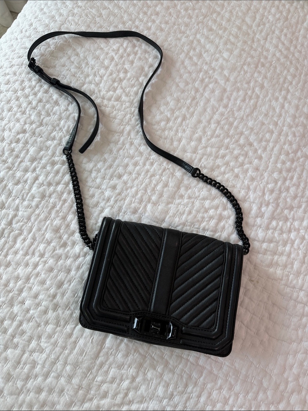 Rebecca Minkoff Black Quilted Crossbody Bag - Women
